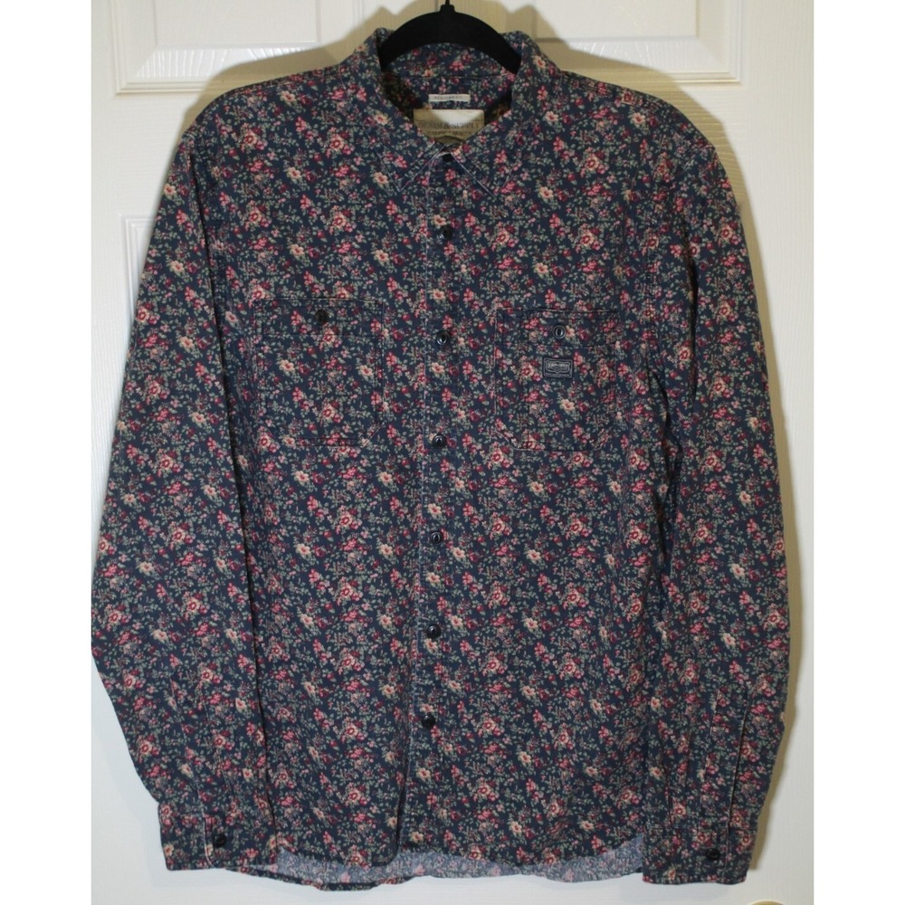 Denim & Supply Ralph Lauren AOP Floral Button Front L/S Shirt Men's L